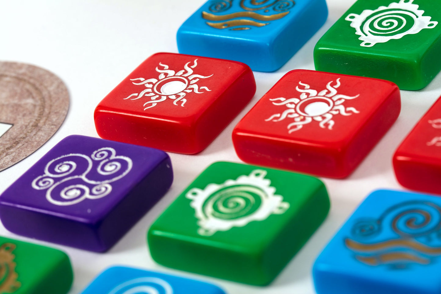 Codinca game close up of playing tiles