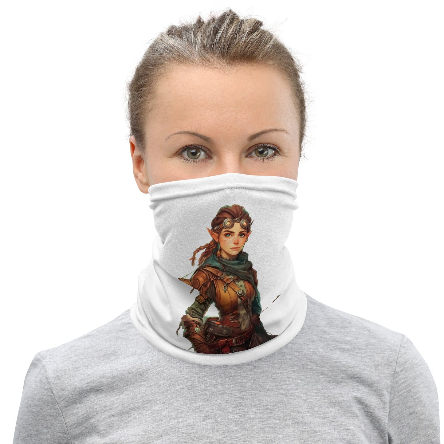 Initiative Time Gnome Artificer Neck Gaiter - DnD RPG Merchandise - Backspindle Games