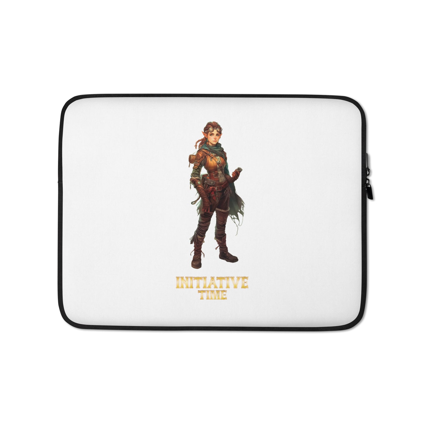 Initiative Time Gnome Artificer Laptop Sleeve - DnD RPG Merchandise - Backspindle Games