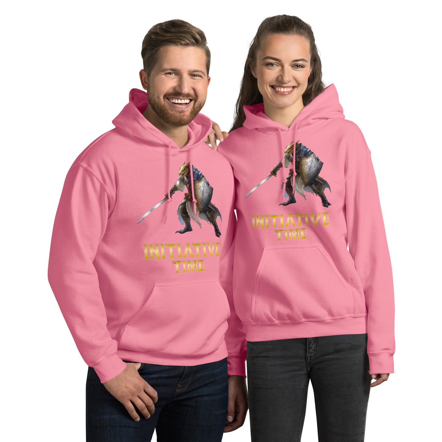 Initiative Time Dragonborn Paladin Hoodie - DnD RPG Merchandise - Backspindle Games