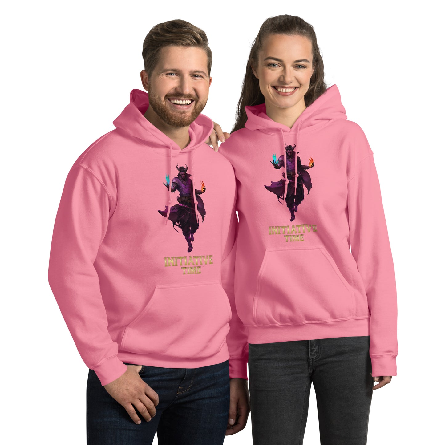 Initiative Time Human Tiefling Hoodie - DnD RPG Merchandise - Backspindle Games
