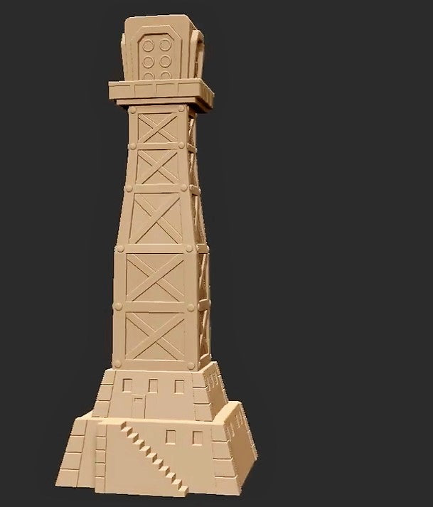 Clacks Tower miniature from Discworld Clacks board game | Backspindle Games