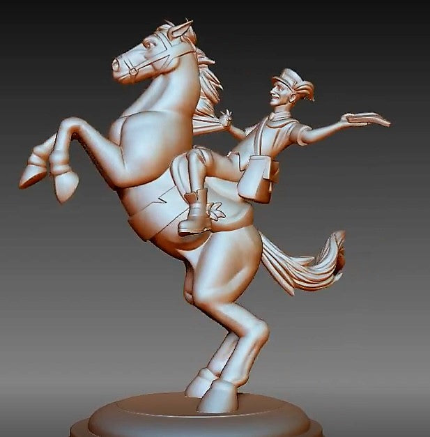Moist von Lipwig miniature figure from Discworld Clacks board game | Backspindle Games