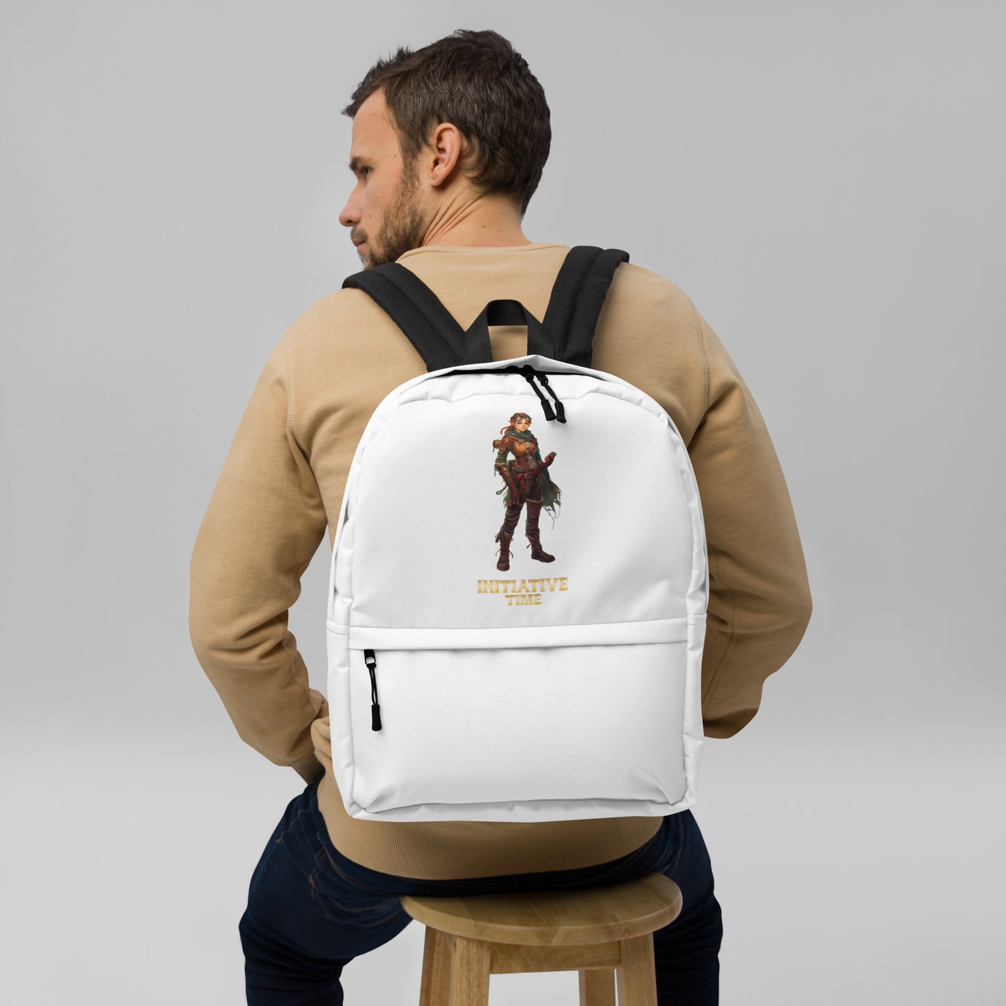 Initiative Time Gnome Artificer Backpack - DnD RPG Merchandise - Backspindle Games