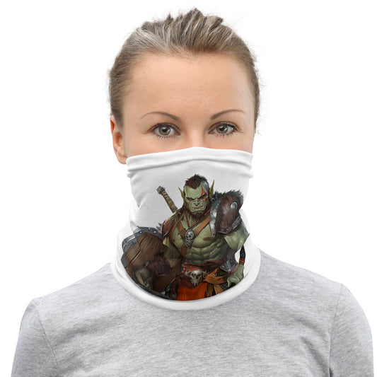 Initiative Time Orc Barbarian Neck Gaiter - DnD RPG Merchandise - Backspindle Games
