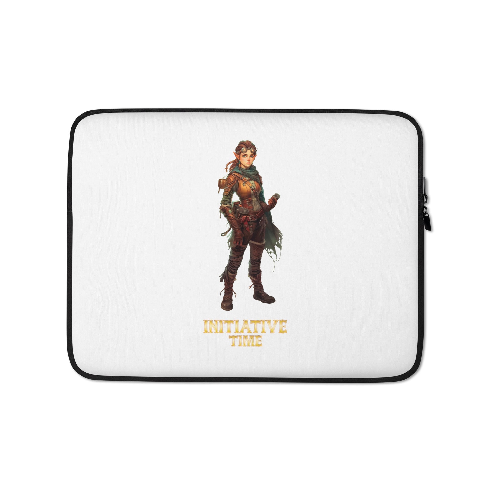 Initiative Time Gnome Artificer Laptop Sleeve - DnD RPG Merchandise - Backspindle Games