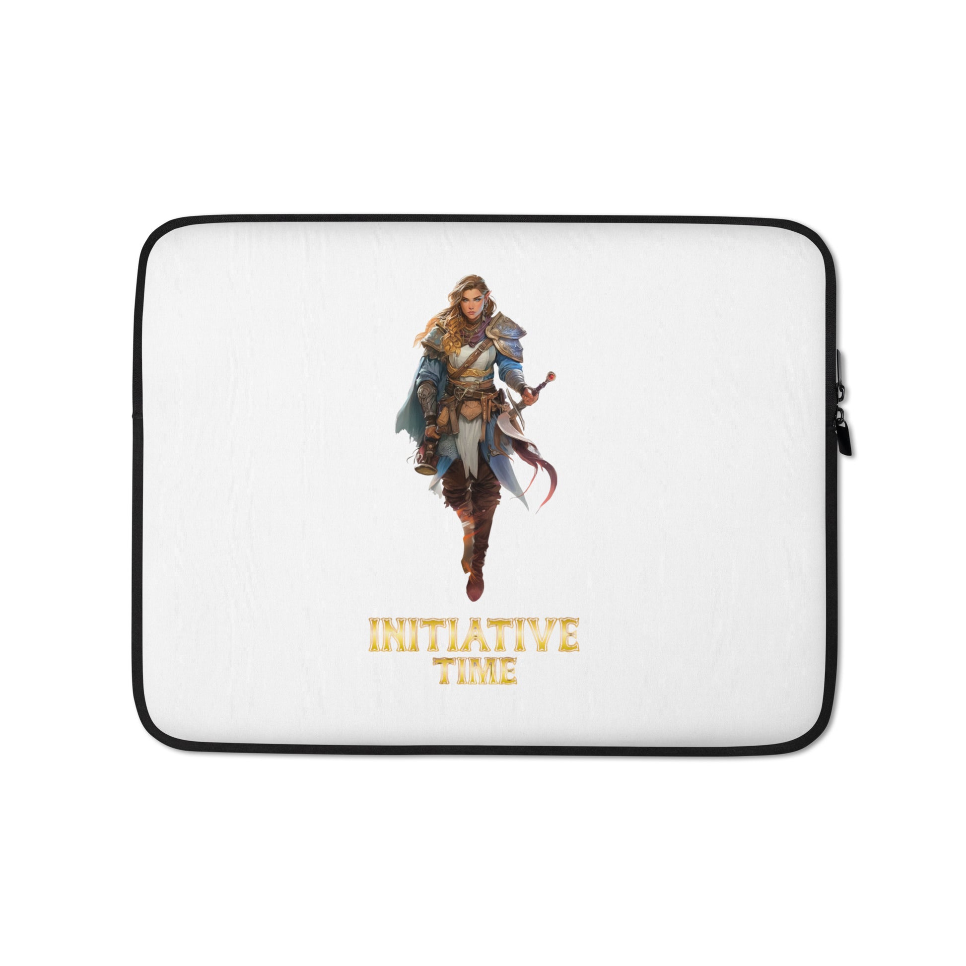 Initiative Time Elf Rogue Laptop Sleeve - DnD RPG Merchandise - Backspindle Games