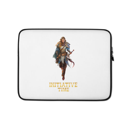 Initiative Time Elf Rogue Laptop Sleeve - DnD RPG Merchandise - Backspindle Games