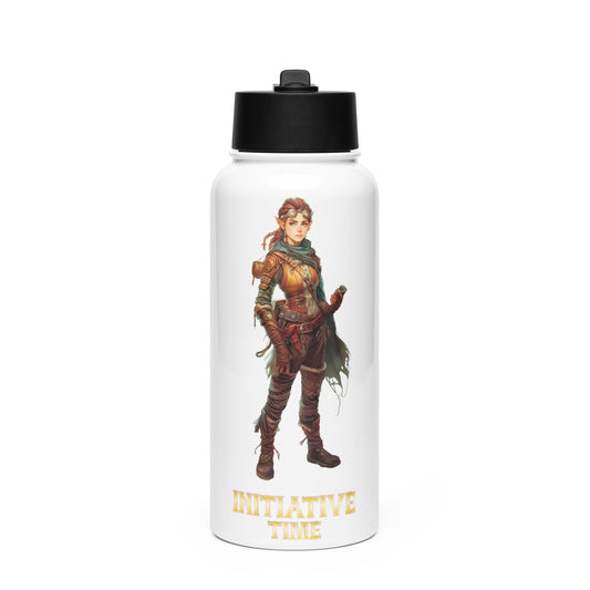 Initiative Time Gnome Artificer Water Bottle - DnD RPG Merchandise - Backspindle Games
