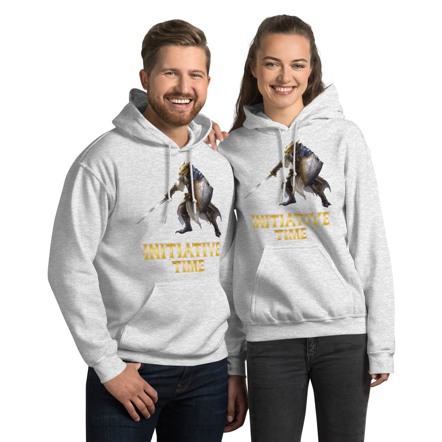 Initiative Time Dragonborn Paladin Hoodie - DnD RPG Merchandise - Backspindle Games