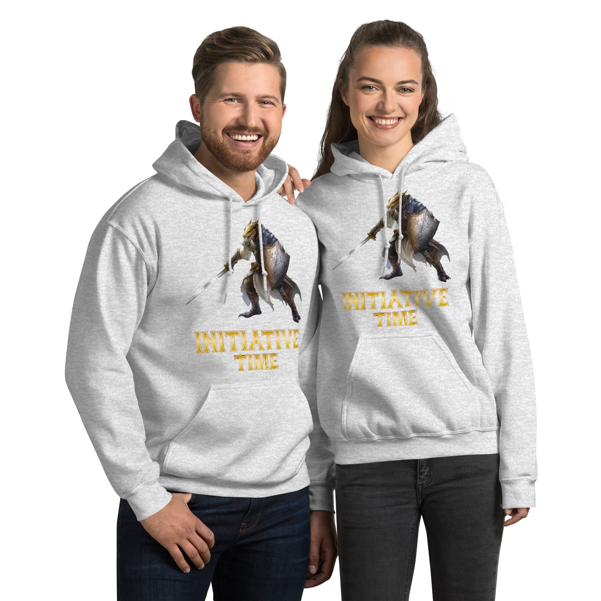 Initiative Time Dragonborn Paladin Hoodie - DnD RPG Merchandise - Backspindle Games