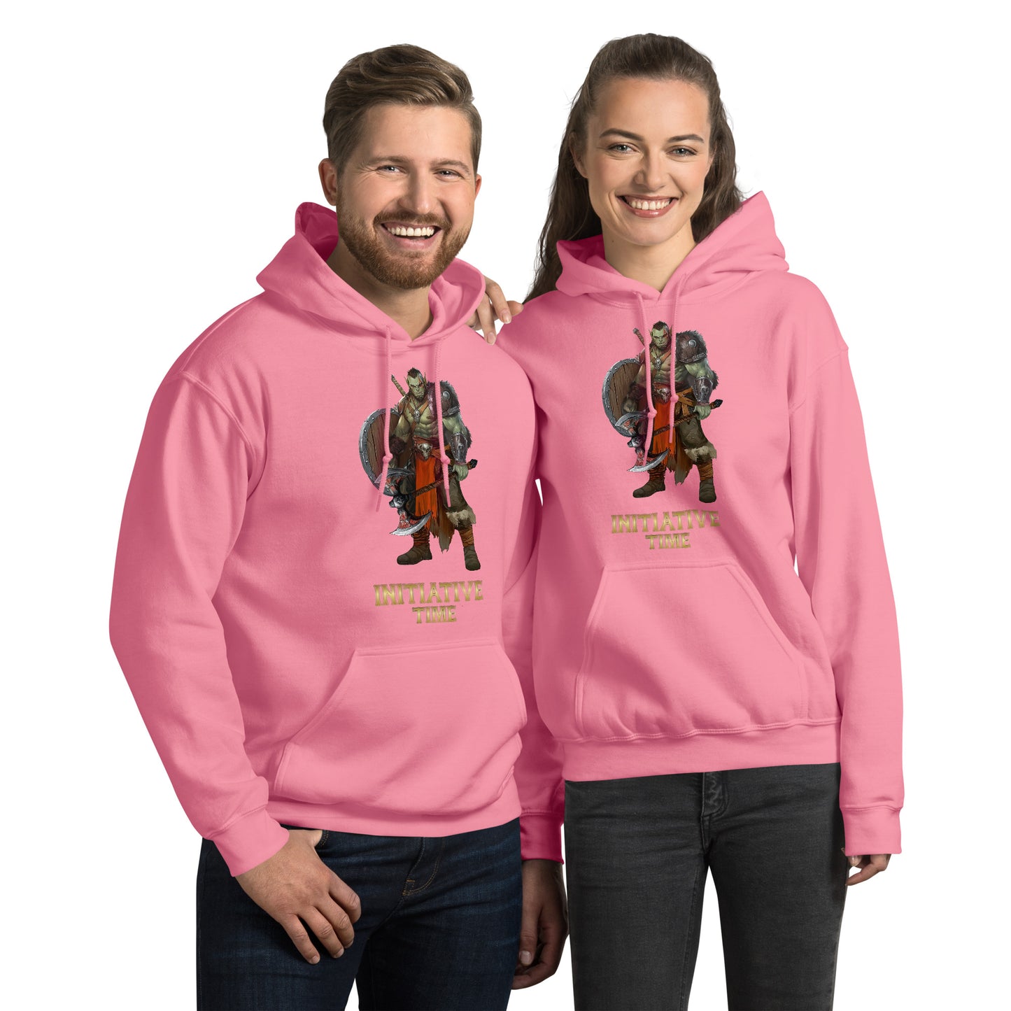 Initiative Time Orc Barbarian Hoodie - DnD RPG Merchandise - Backspindle Games