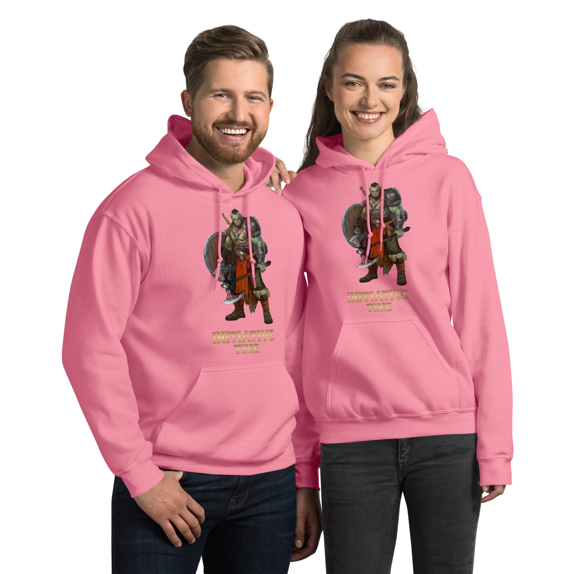 Initiative Time Orc Barbarian Hoodie - DnD RPG Merchandise - Backspindle Games