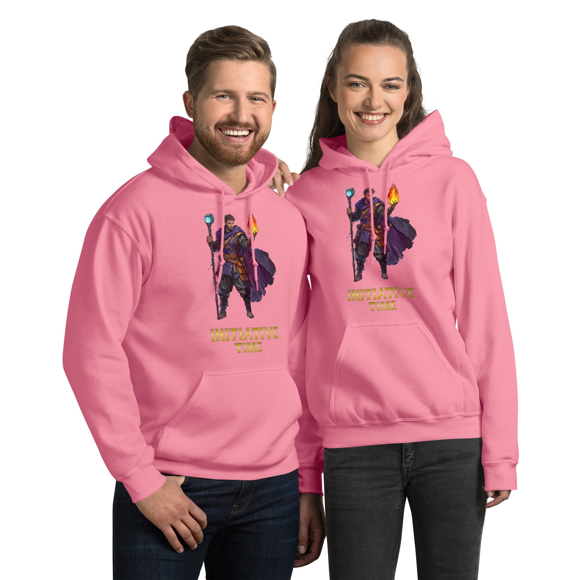 Initiative Time Human Sorcerer Hoodie - DnD RPG Merchandise - Backspindle Games