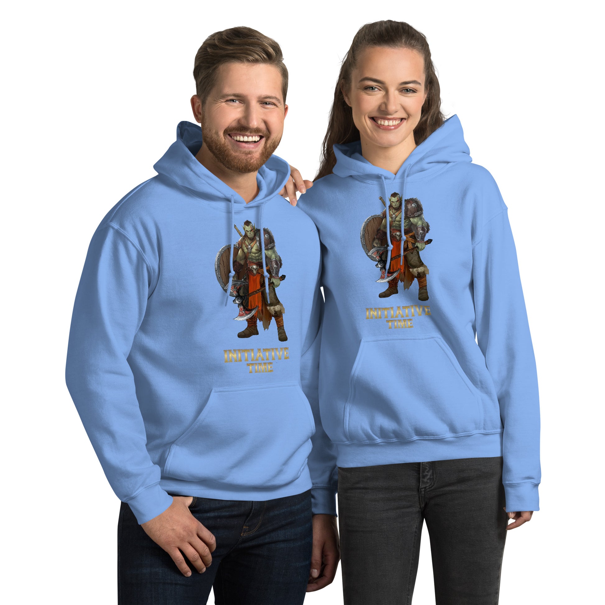 Initiative Time Orc Barbarian Hoodie - DnD RPG Merchandise - Backspindle Games