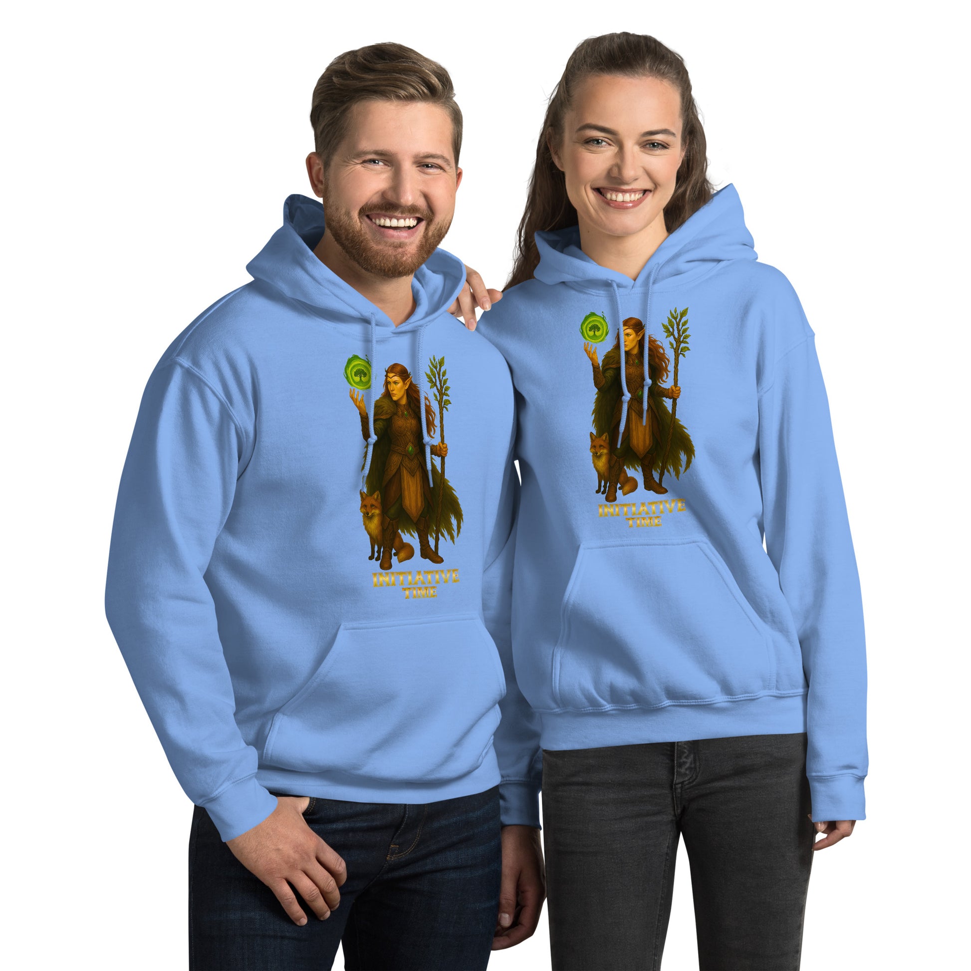 Initiative Time Elf Druid Hoodie - DnD RPG Merchandise - Backspindle Games