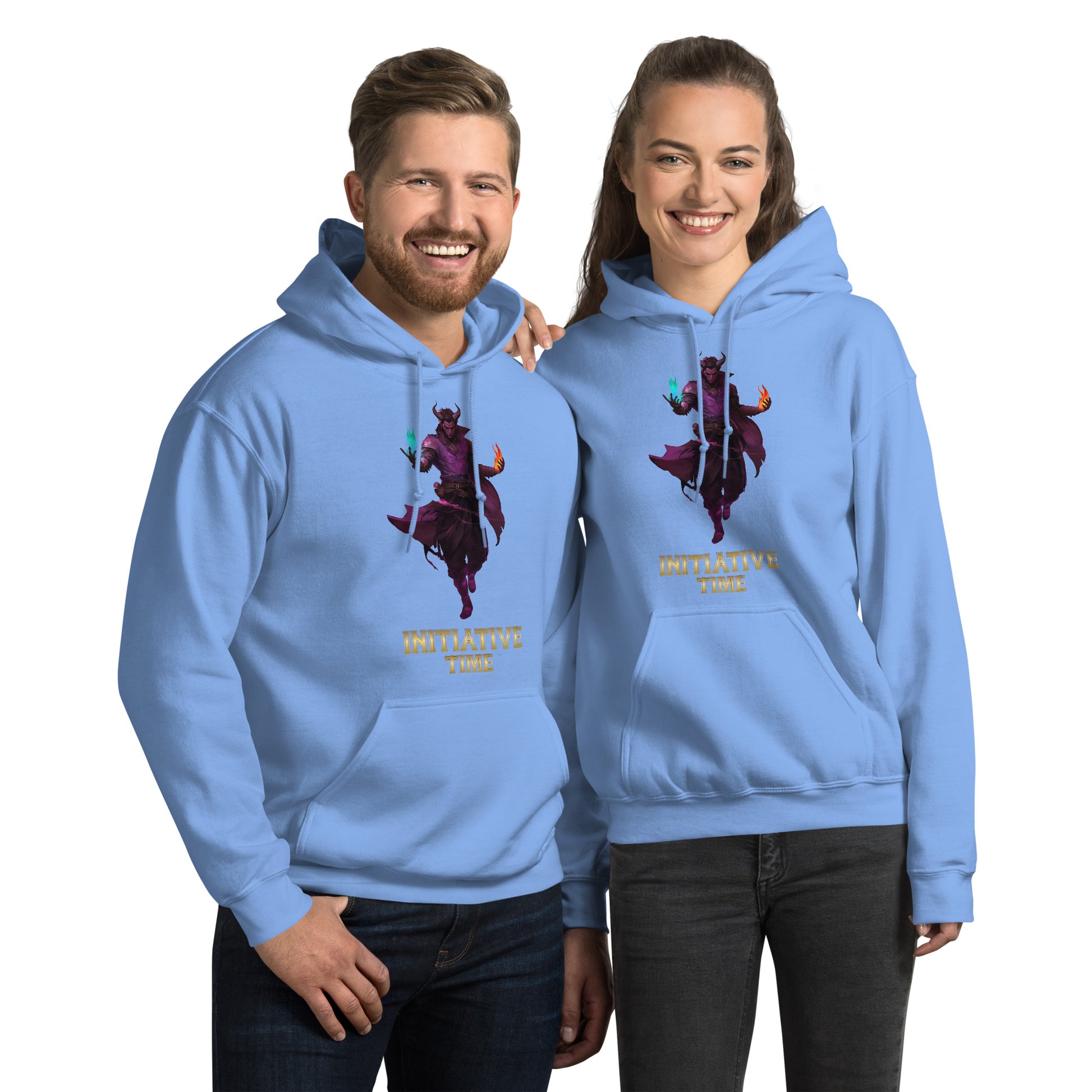 Initiative Time Human Tiefling Hoodie - DnD RPG Merchandise - Backspindle Games