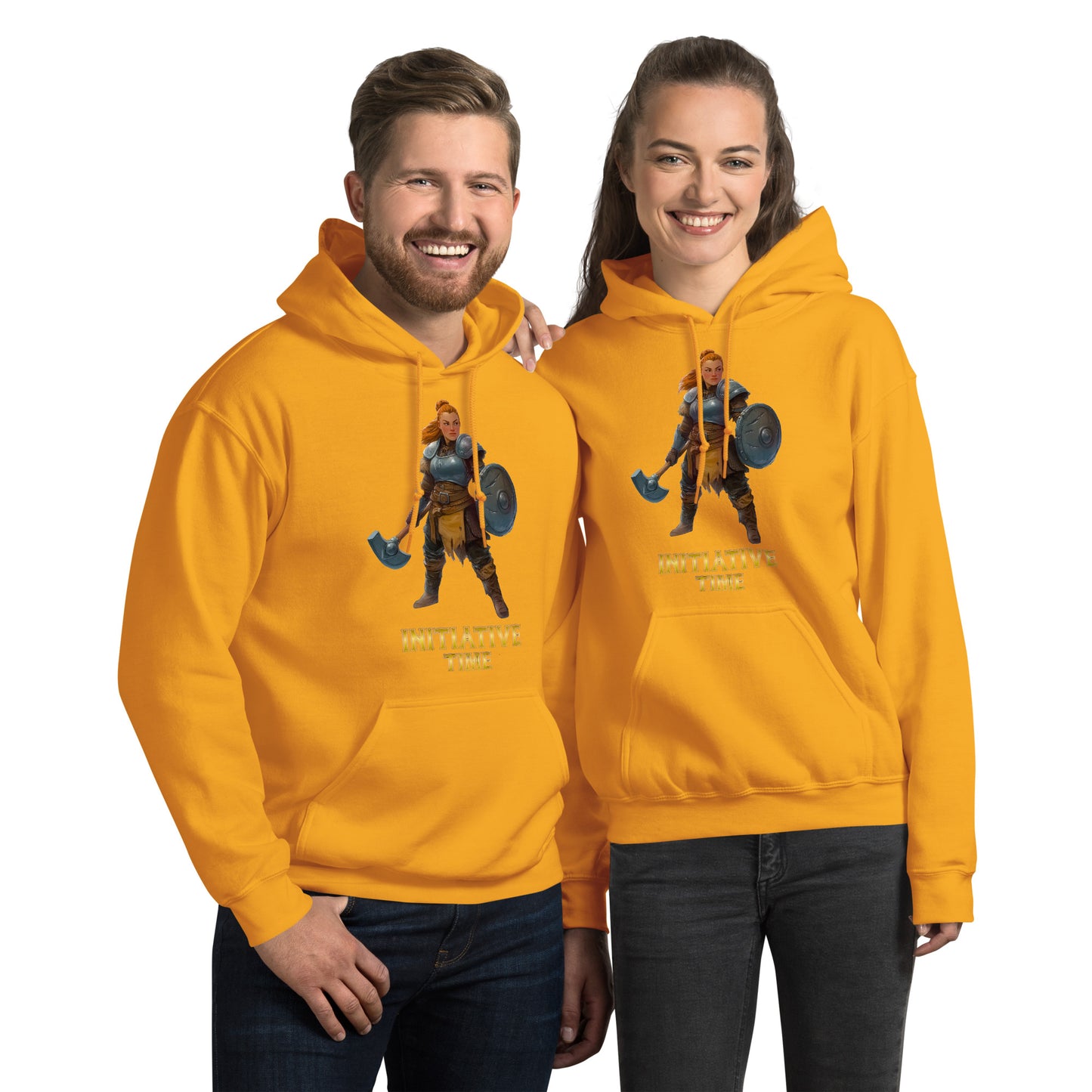 Initiative Time Dwarf Cleric Hoodie - DnD RPG Merchandise - Backspindle Games