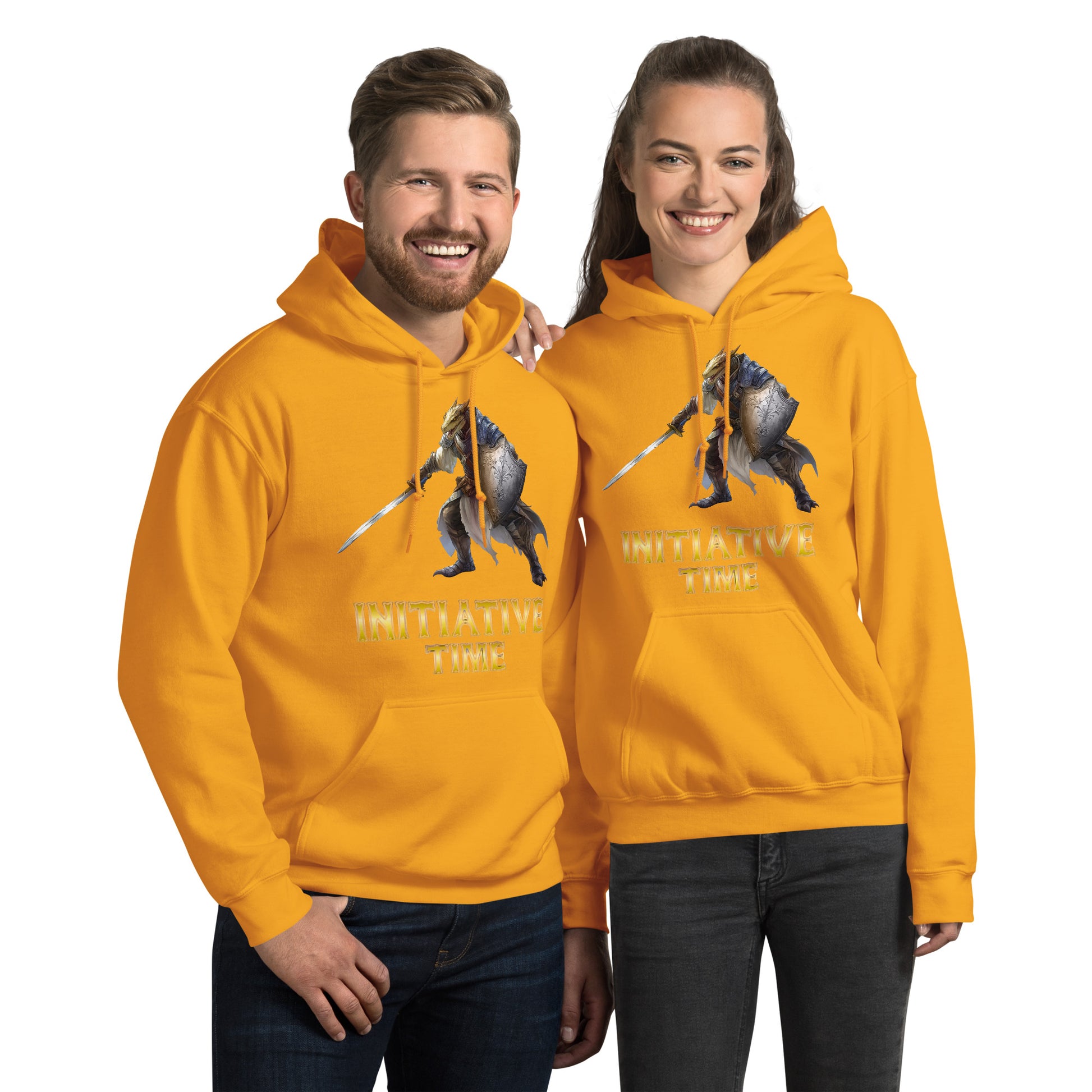 Initiative Time Dragonborn Paladin Hoodie - DnD RPG Merchandise - Backspindle Games