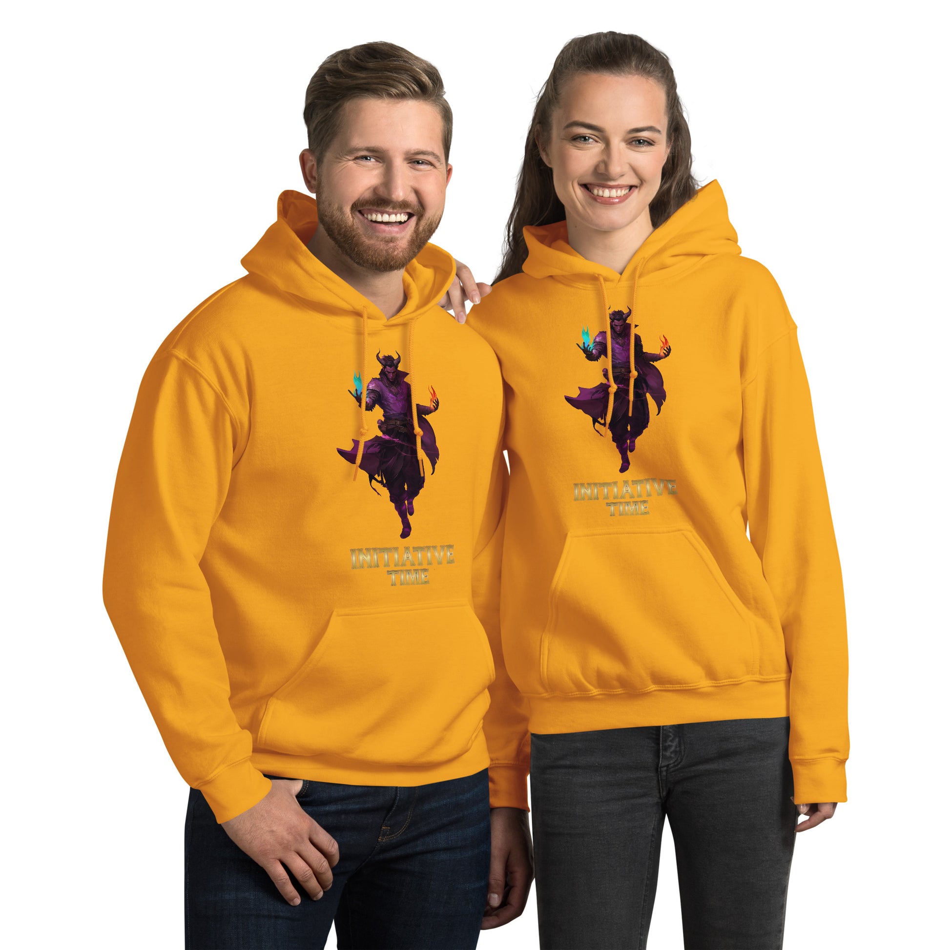 Initiative Time Human Tiefling Hoodie - DnD RPG Merchandise - Backspindle Games