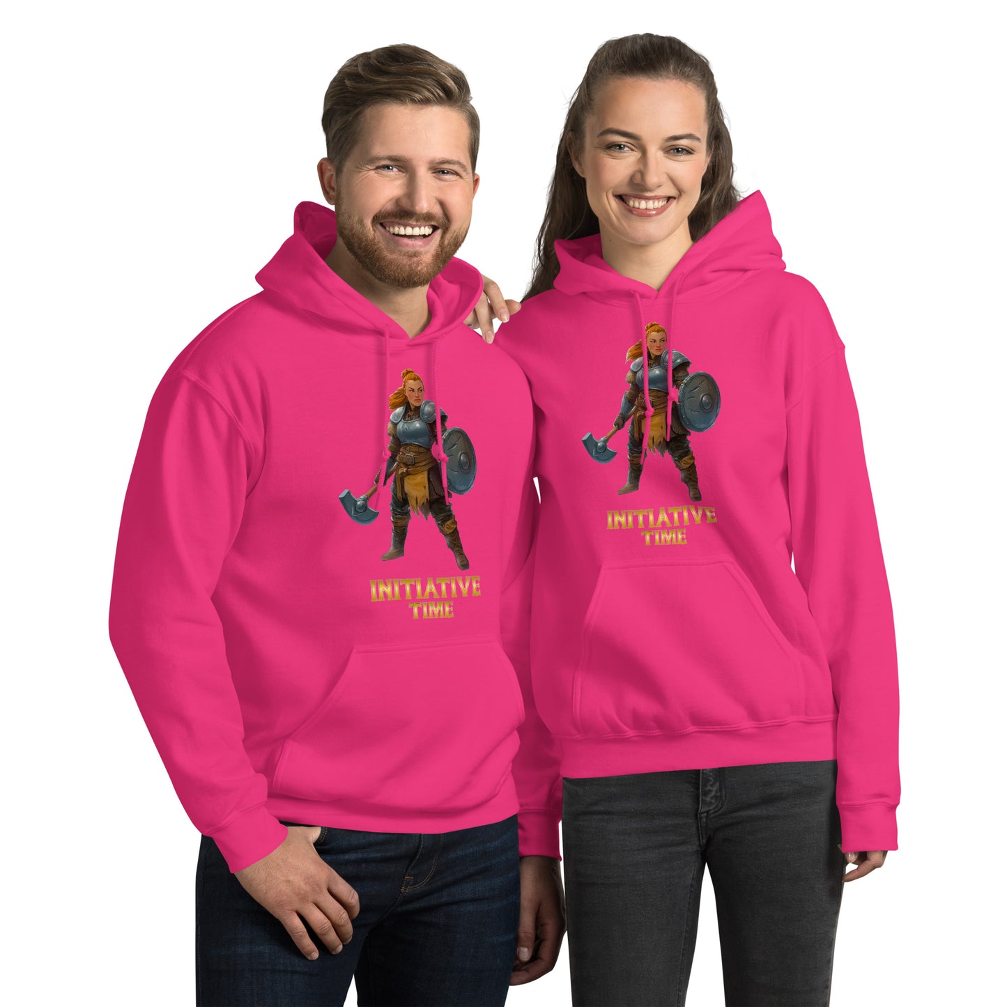 Initiative Time Dwarf Cleric Hoodie - DnD RPG Merchandise - Backspindle Games