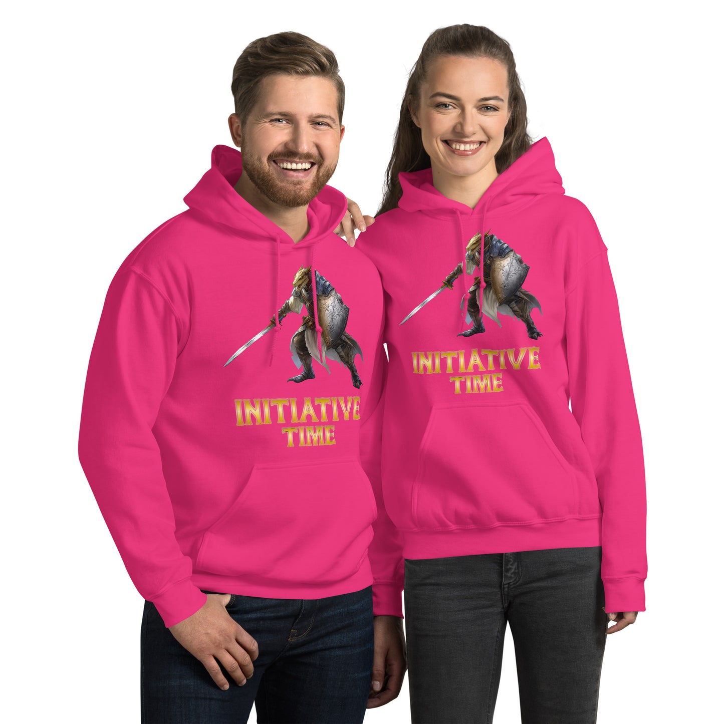 Initiative Time Dragonborn Paladin Hoodie - DnD RPG Merchandise - Backspindle Games