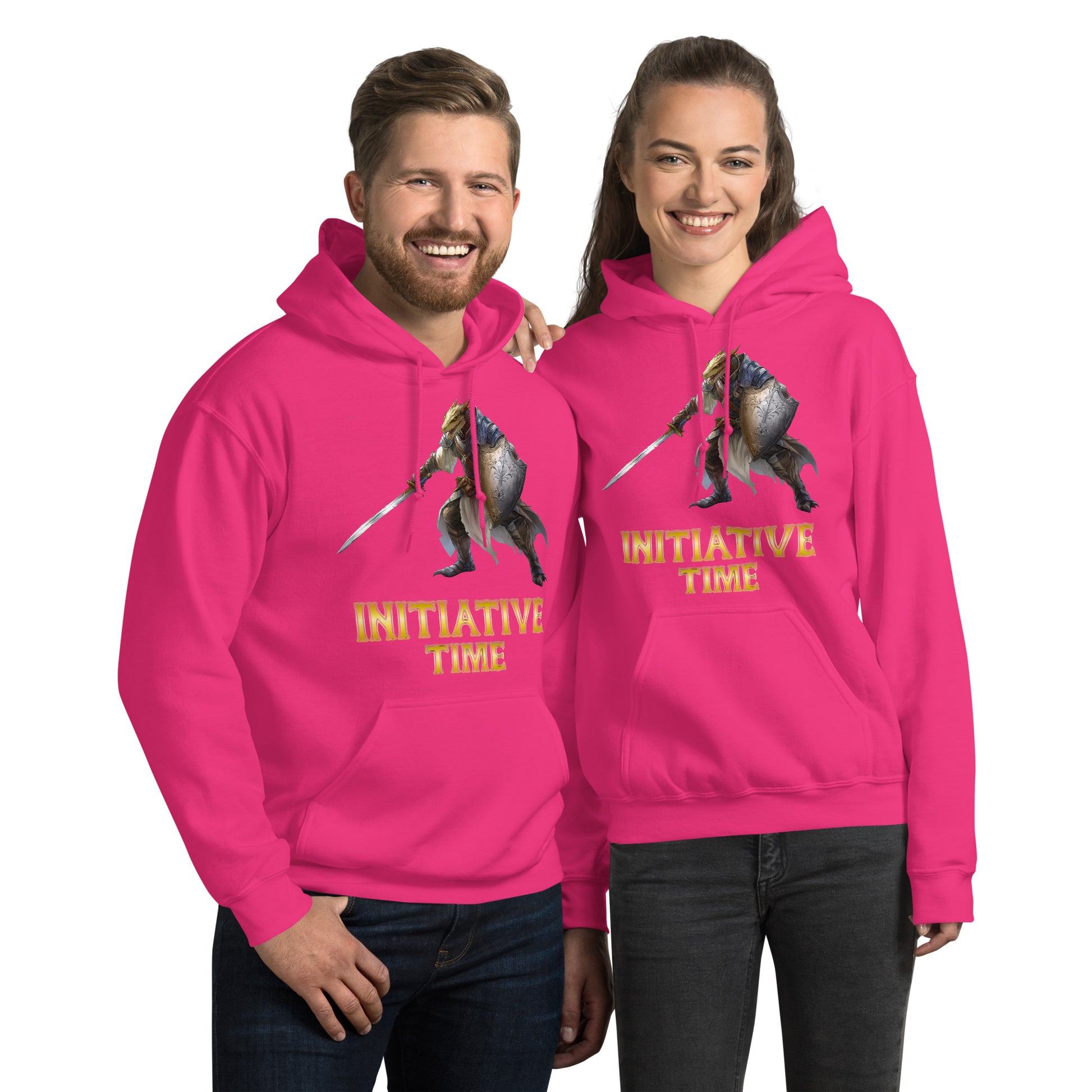 Initiative Time Dragonborn Paladin Hoodie - DnD RPG Merchandise - Backspindle Games