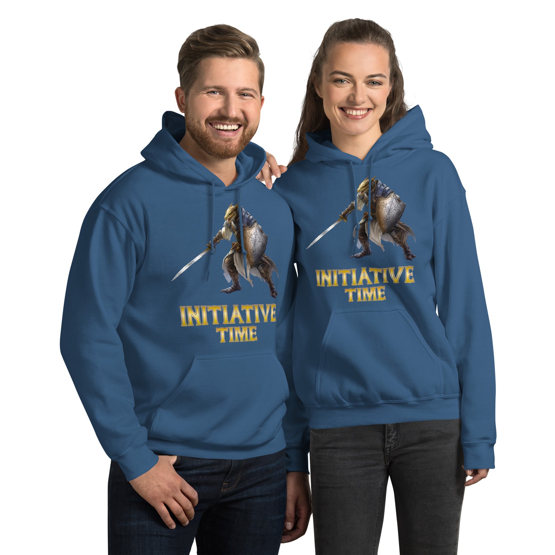 Initiative Time Dragonborn Paladin Hoodie - DnD RPG Merchandise - Backspindle Games