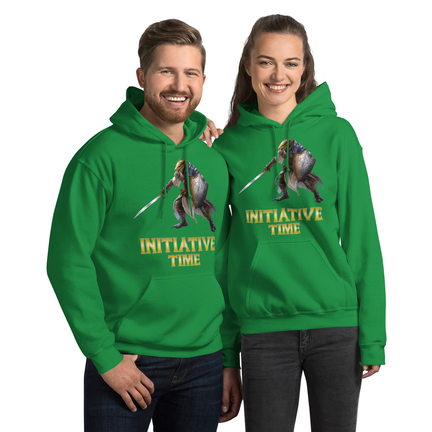 Initiative Time Dragonborn Paladin Hoodie - DnD RPG Merchandise - Backspindle Games