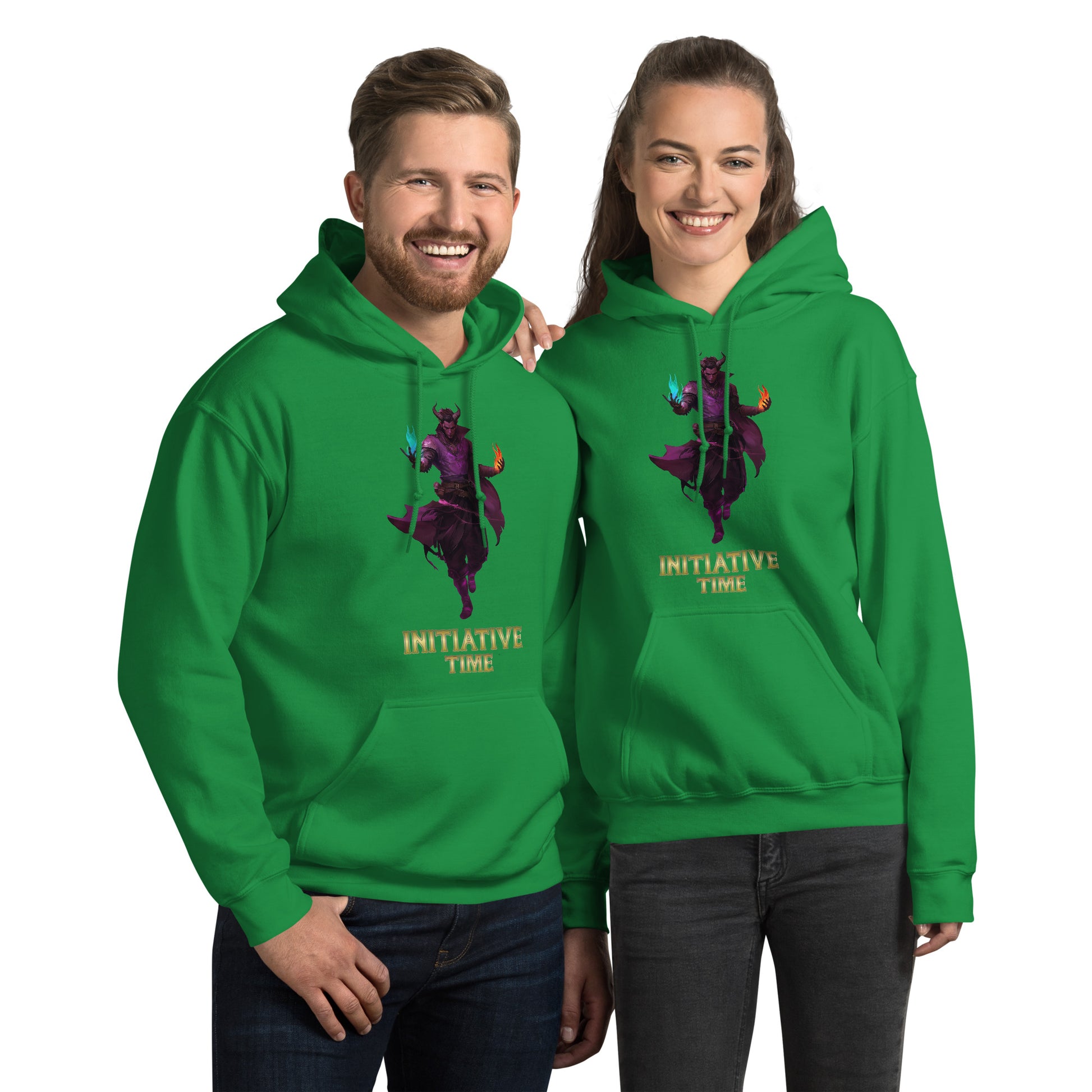 Initiative Time Human Tiefling Hoodie - DnD RPG Merchandise - Backspindle Games