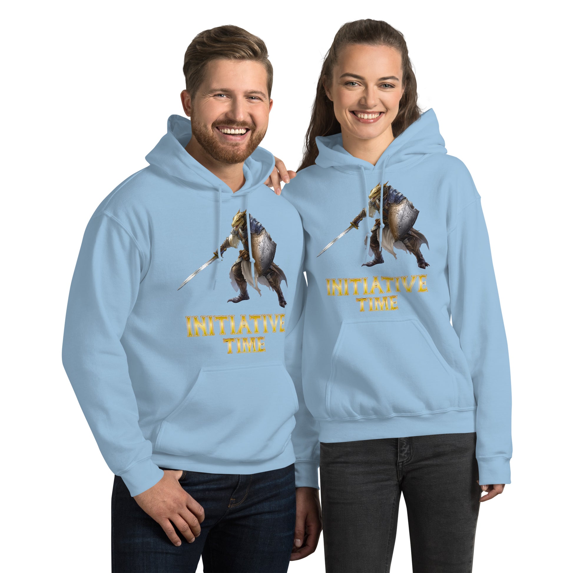 Initiative Time Dragonborn Paladin Hoodie - DnD RPG Merchandise - Backspindle Games