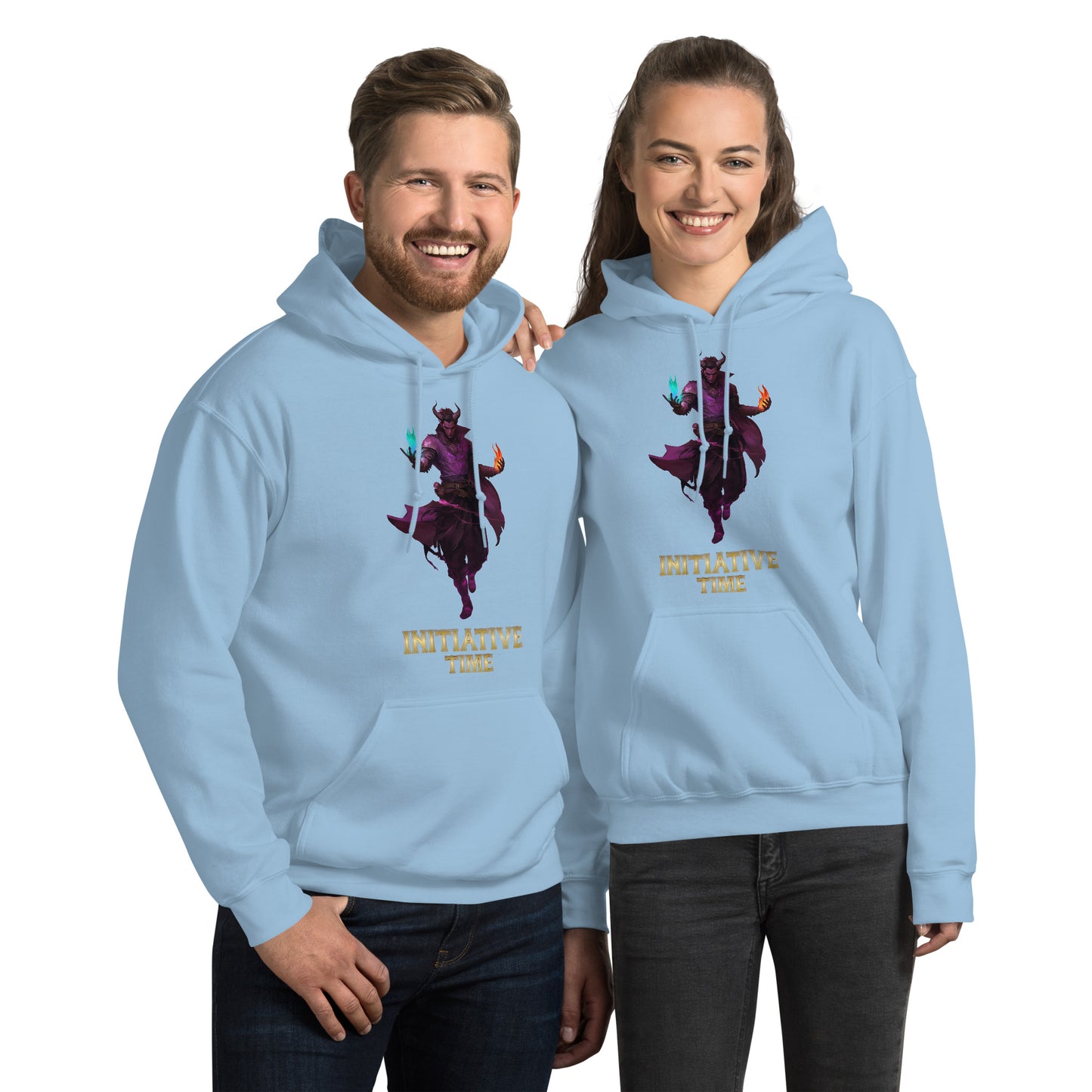 Initiative Time Human Tiefling Hoodie - DnD RPG Merchandise - Backspindle Games