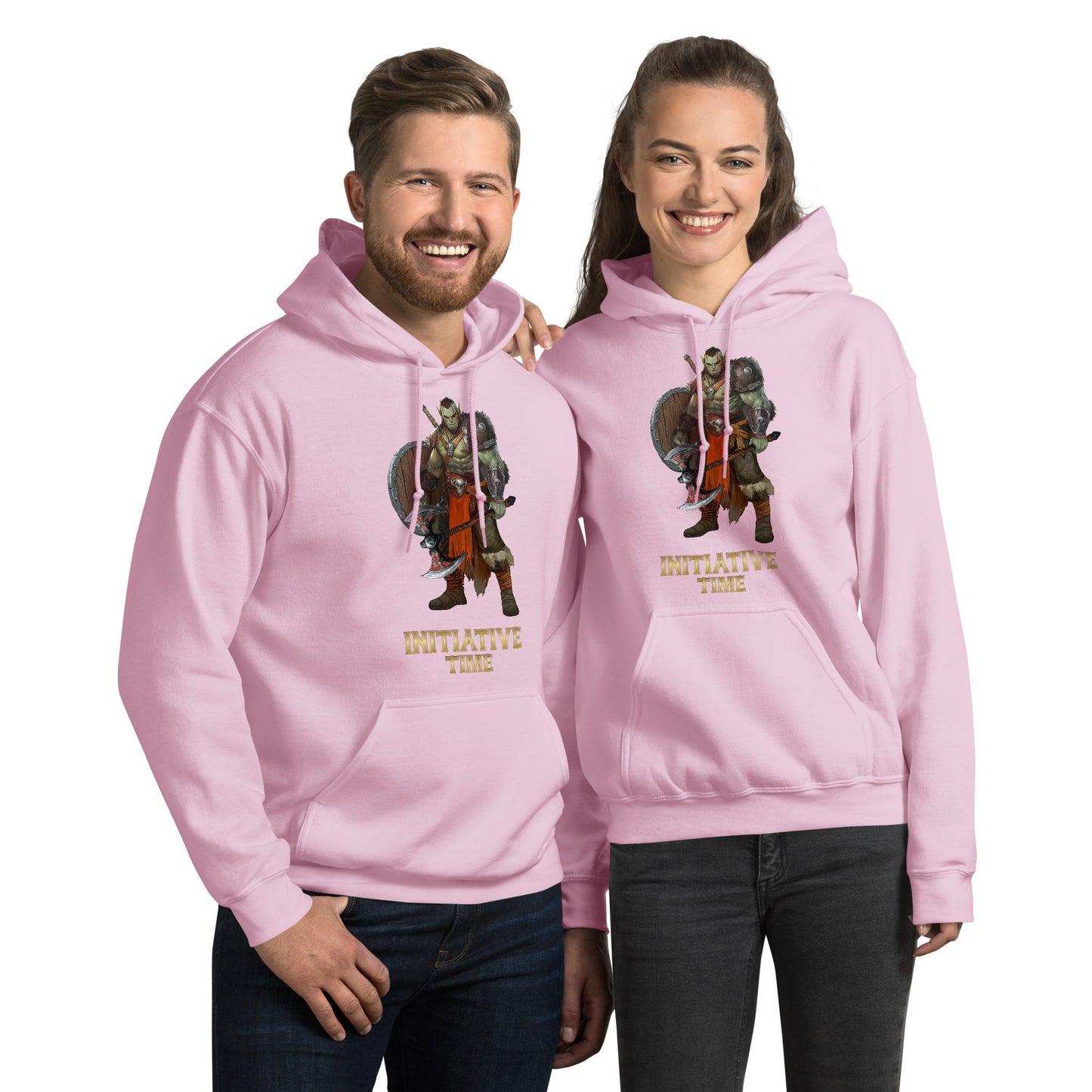 Initiative Time Orc Barbarian Hoodie - DnD RPG Merchandise - Backspindle Games