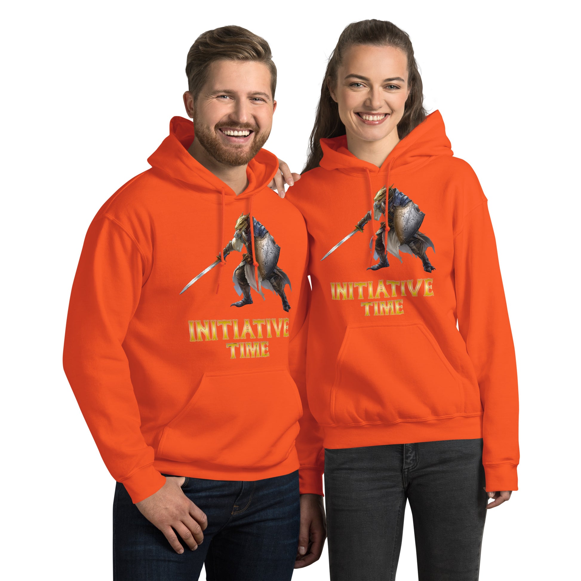 Initiative Time Dragonborn Paladin Hoodie - DnD RPG Merchandise - Backspindle Games