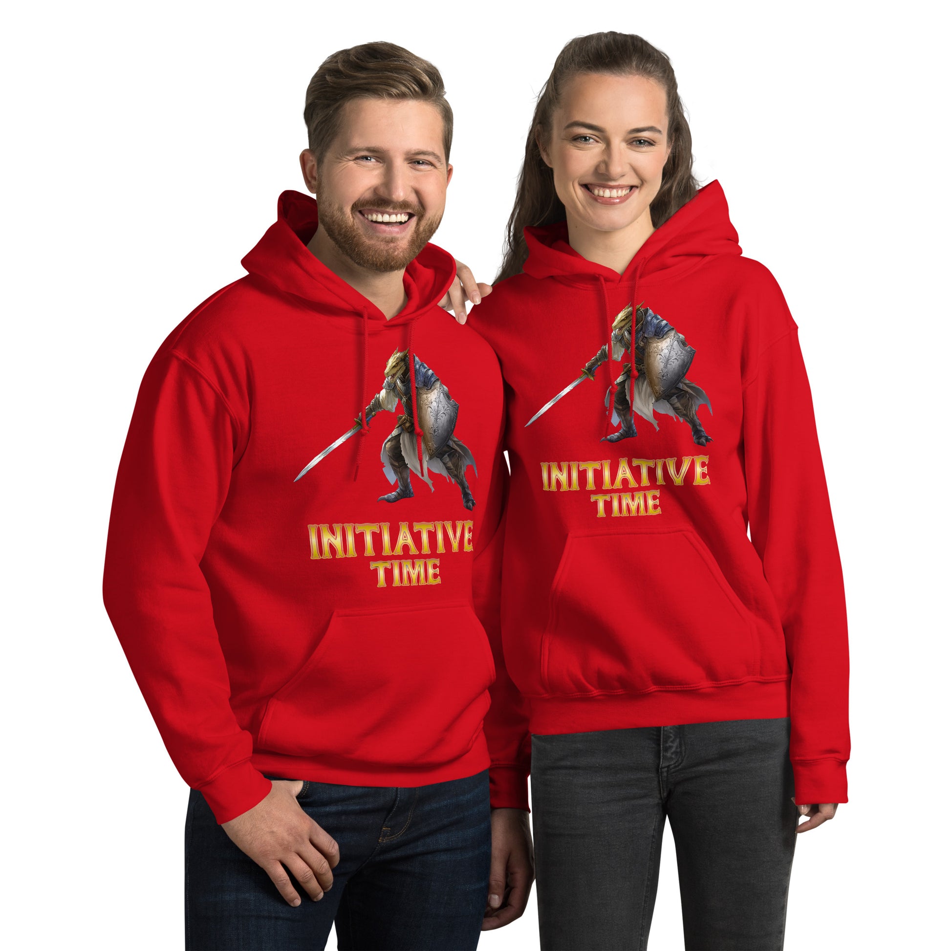 Initiative Time Dragonborn Paladin Hoodie - DnD RPG Merchandise - Backspindle Games