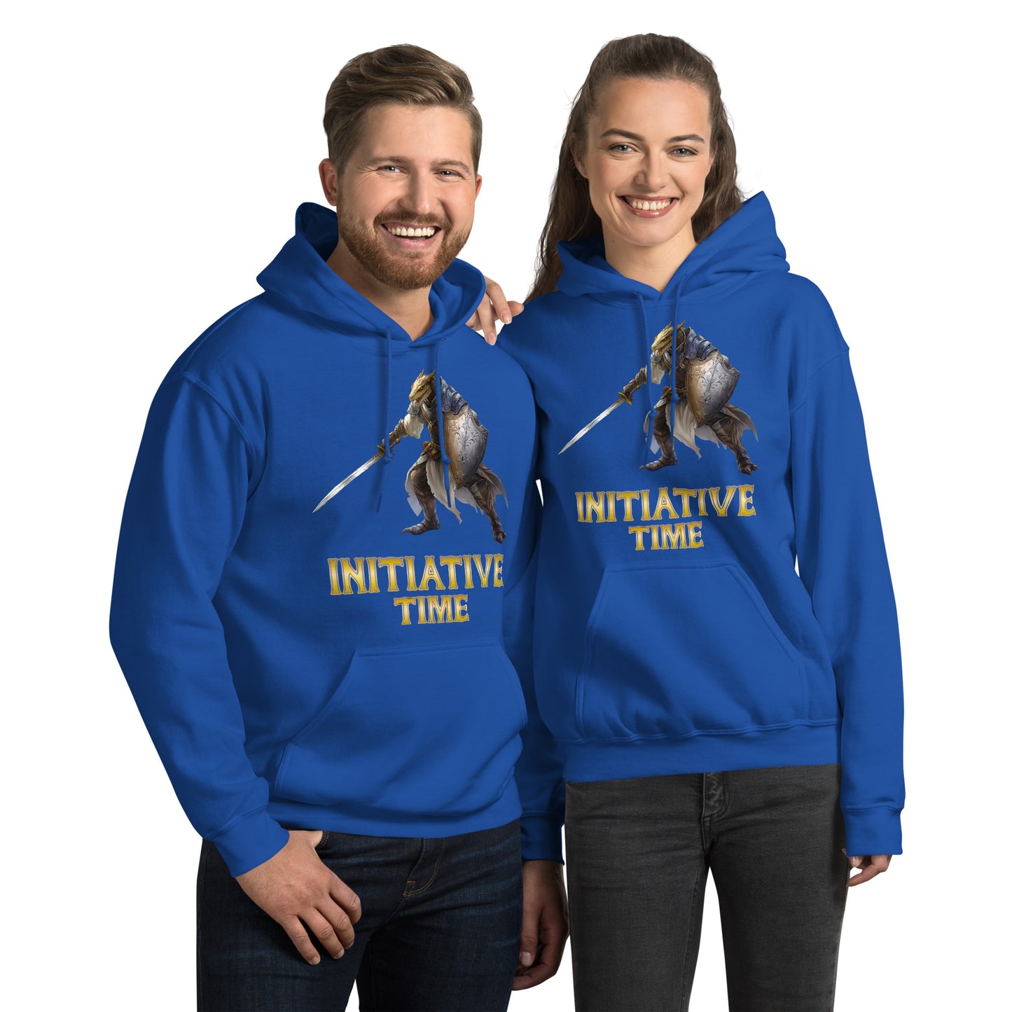 Initiative Time Dragonborn Paladin Hoodie - DnD RPG Merchandise - Backspindle Games