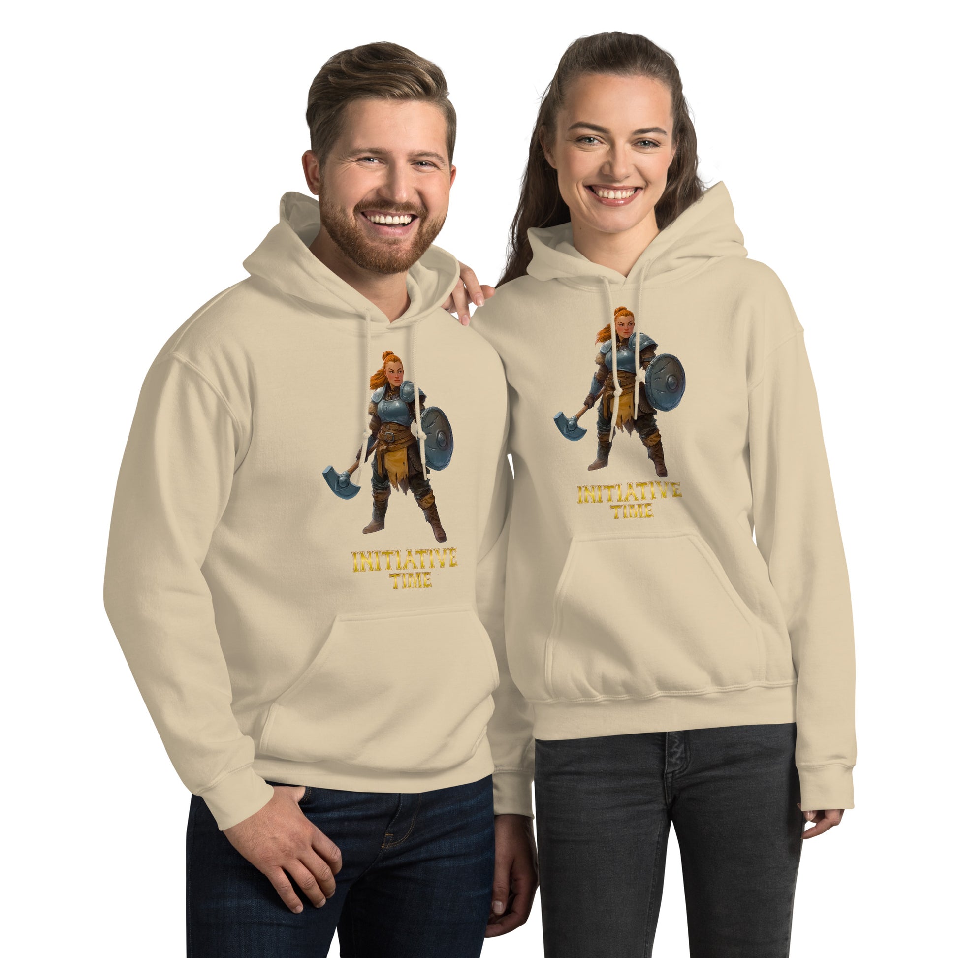 Initiative Time Dwarf Cleric Hoodie - DnD RPG Merchandise - Backspindle Games