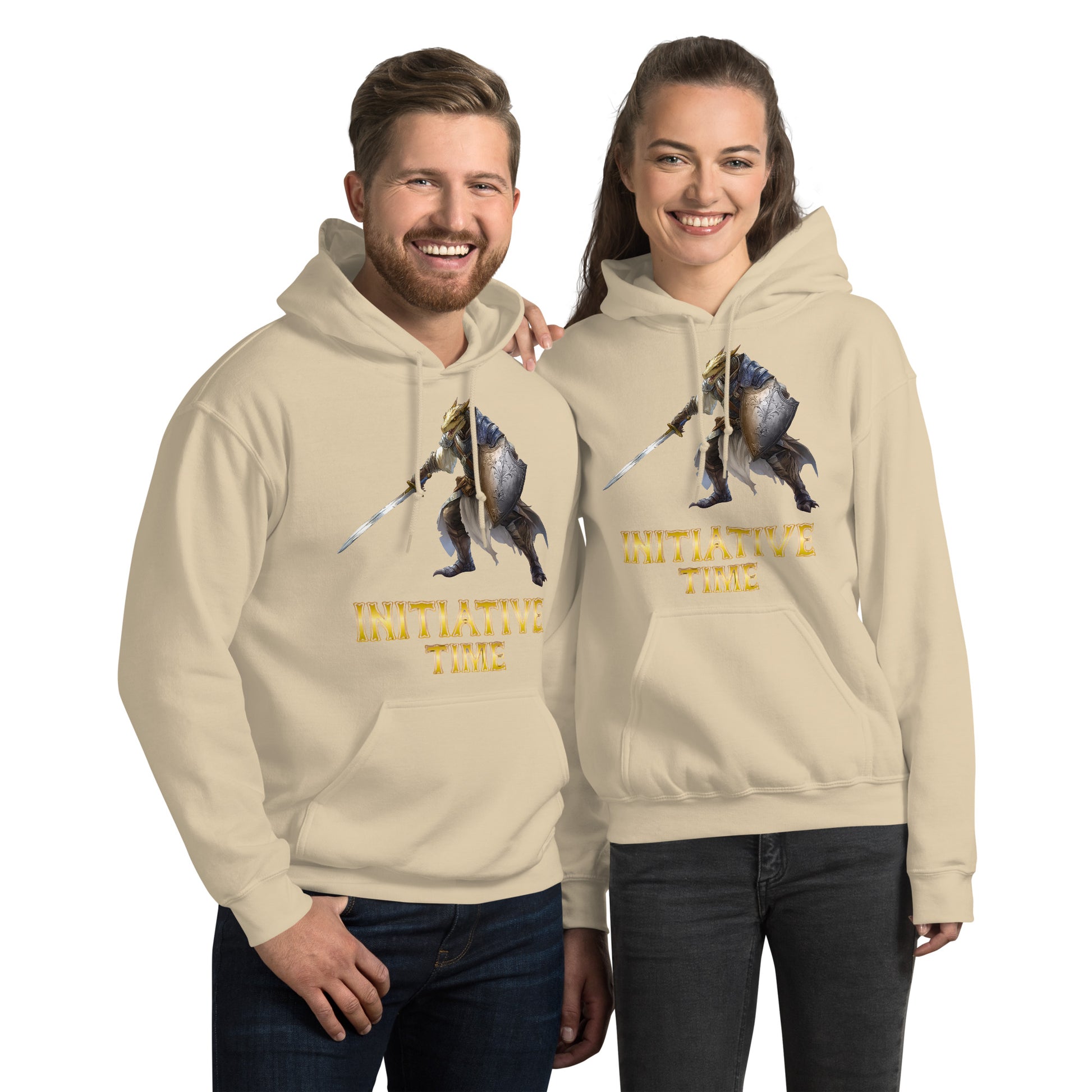 Initiative Time Dragonborn Paladin Hoodie - DnD RPG Merchandise - Backspindle Games