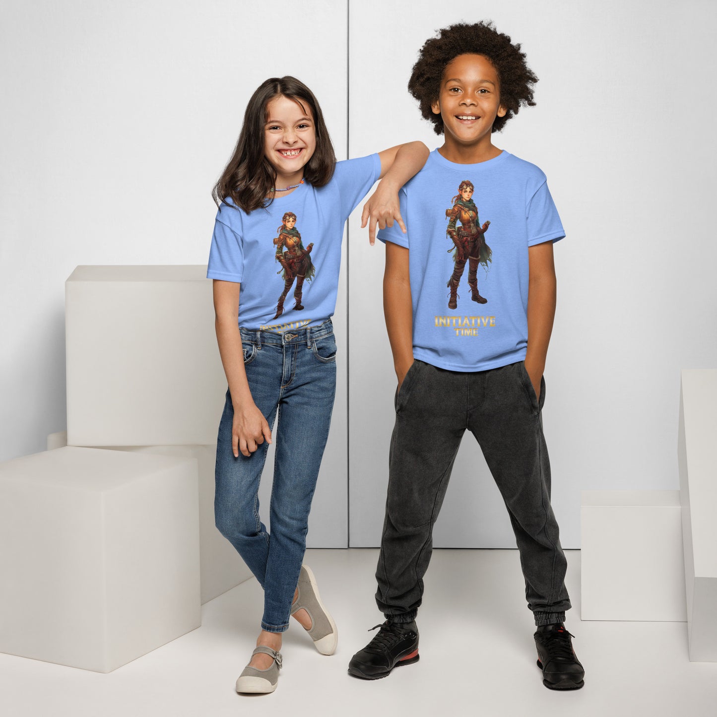 Initiative Time Gnome Artificer Youth T-Shirt - DnD RPG Merchandise - Backspindle Games