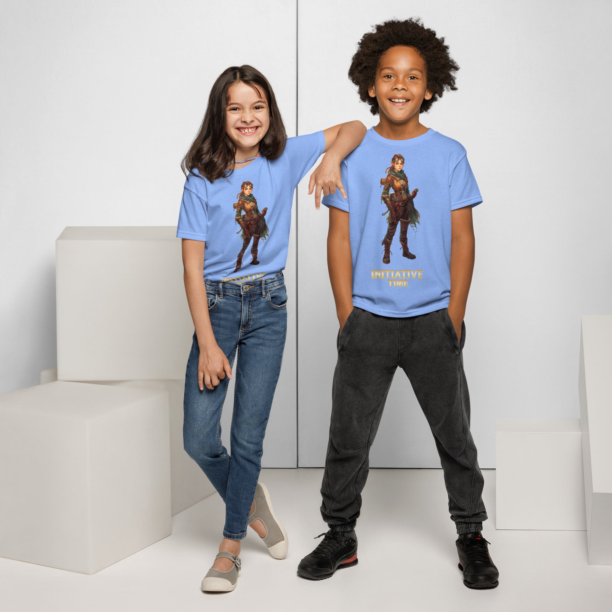 Initiative Time Gnome Artificer Youth T-Shirt - DnD RPG Merchandise - Backspindle Games