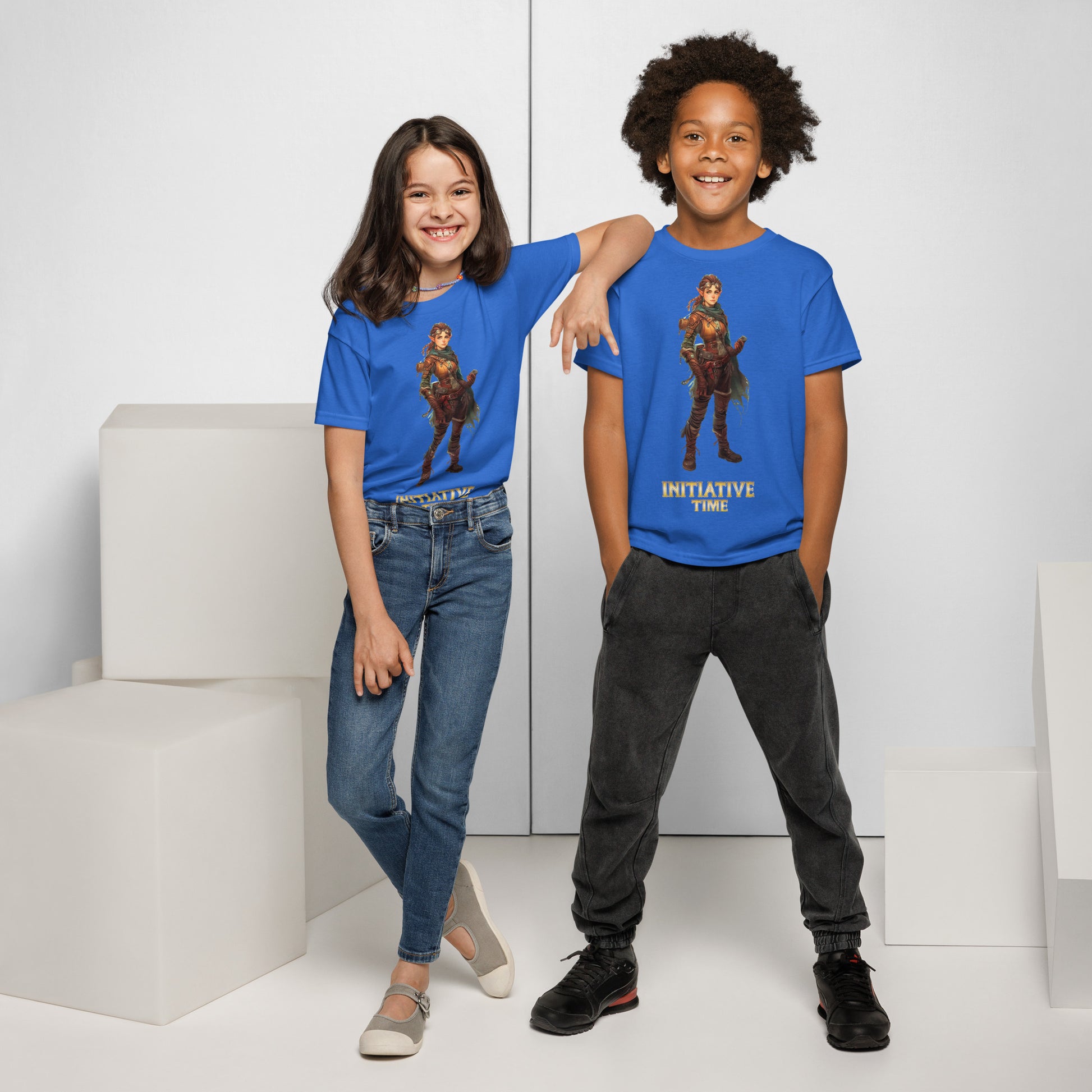 Initiative Time Gnome Artificer Youth T-Shirt - DnD RPG Merchandise - Backspindle Games